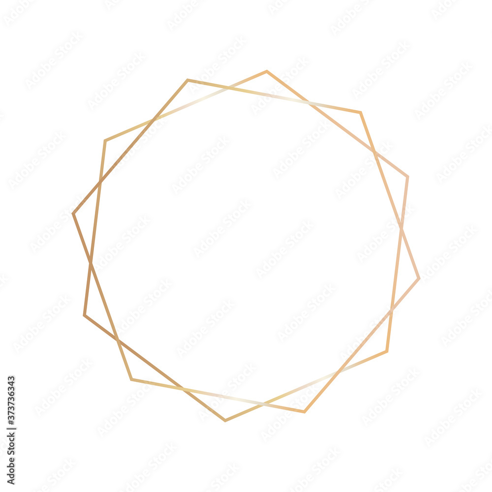 Decorative gold frame on a white background. Template for greeting card. Decorative gold frame on a white background. Template for greeting card.