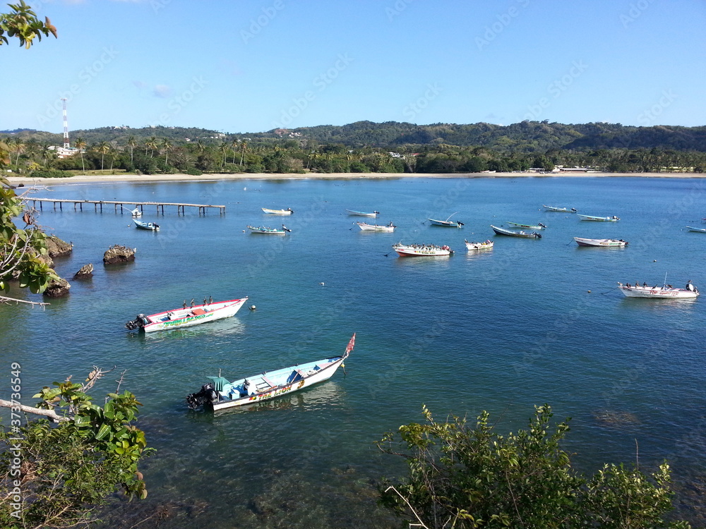 Fototapeta premium boats on the lake