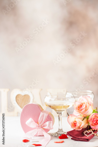Champagne and Valentine's Day gift