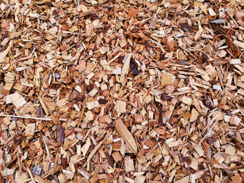 background of wood snippets 