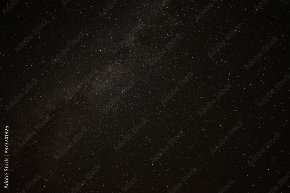 The Perseid meteor shower can be seen in the starry sky The Perseid meteor shower can be seen in the starry sky