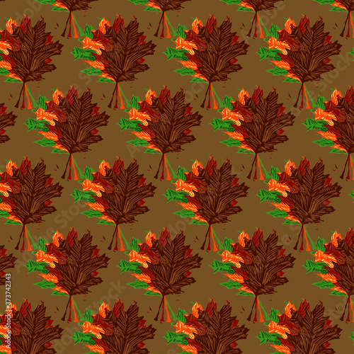 Oak leaf pattern