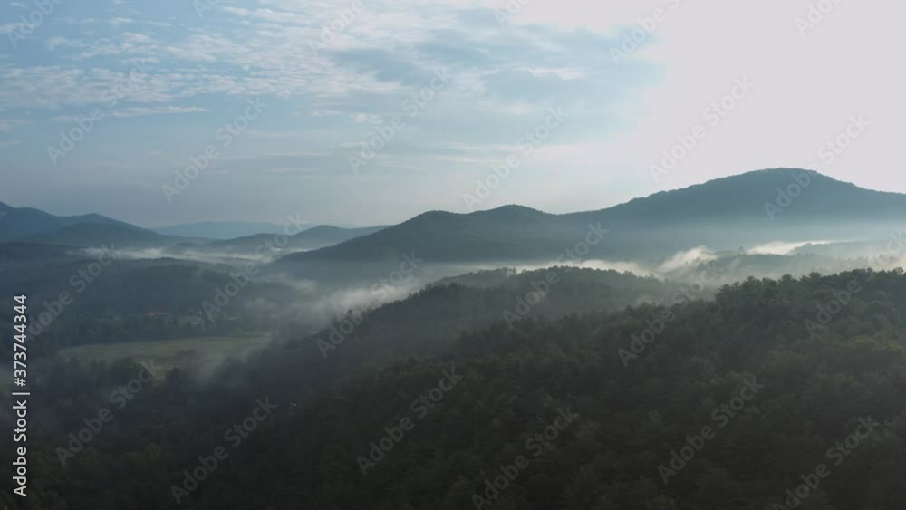 A morning fly over the Blue Ridge Mountains. A morning fly over the Blue Ridge Mountains.