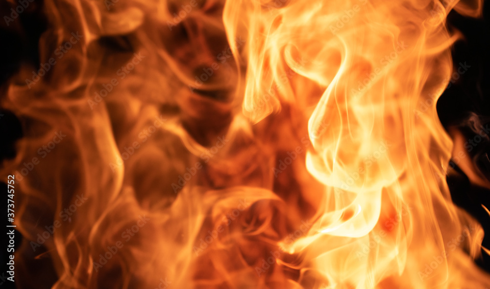 Fire texture on black background for graphic design Fire texture on black background for graphic design