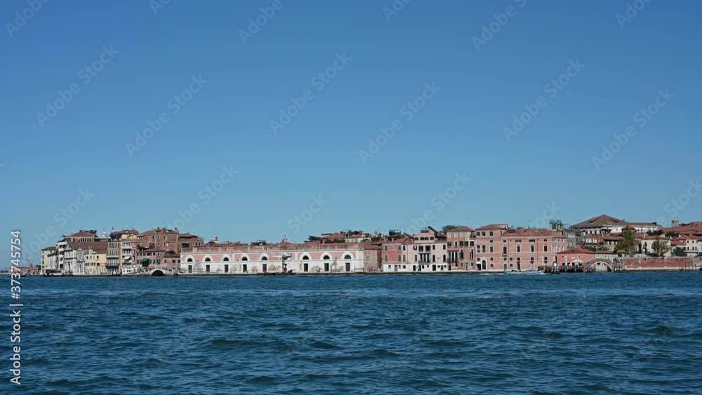 Venice, Italy - Historic buildings between the canals of the lagoon city Venice, Italy - Historic buildings between the canals of the lagoon city