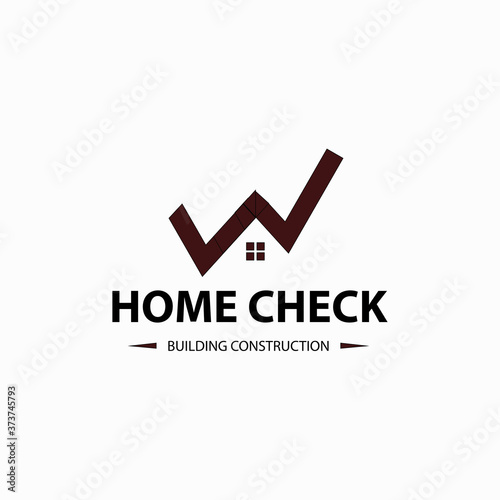 Free Download Home check logo. Tick logo. Vector illustration - GFXLoad