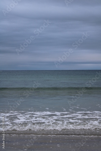waves on the beach  outer hebrides  scotland