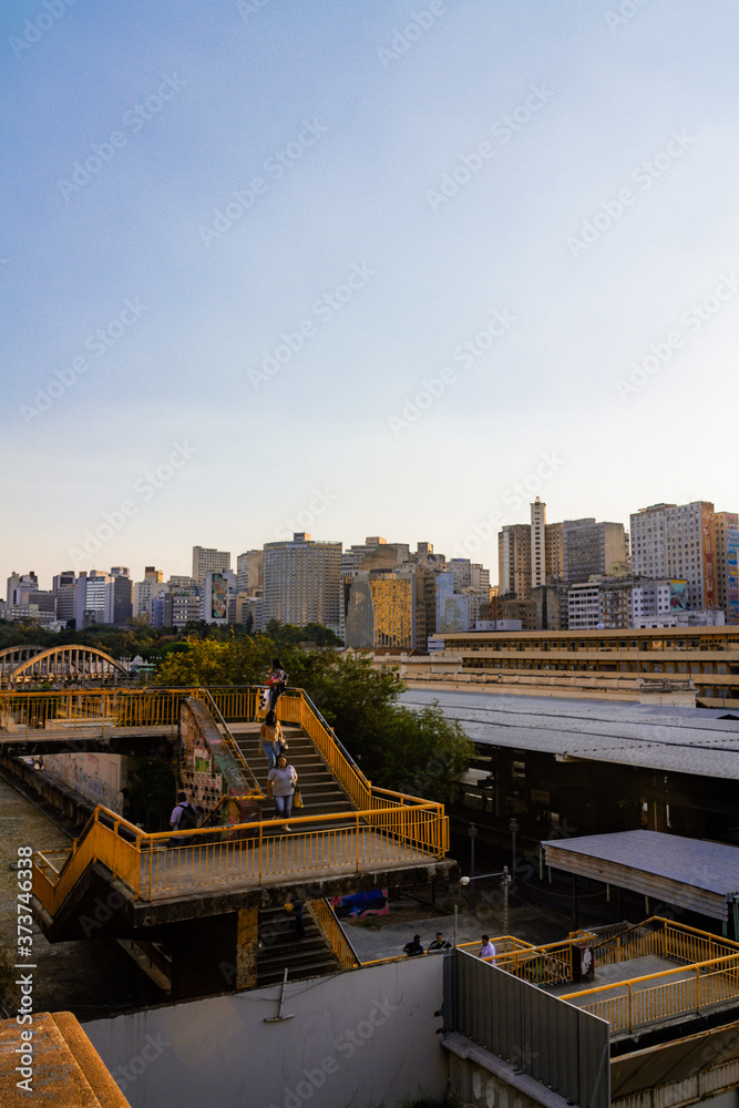 Obraz premium Belo Horizonte downtown skyline at sunset