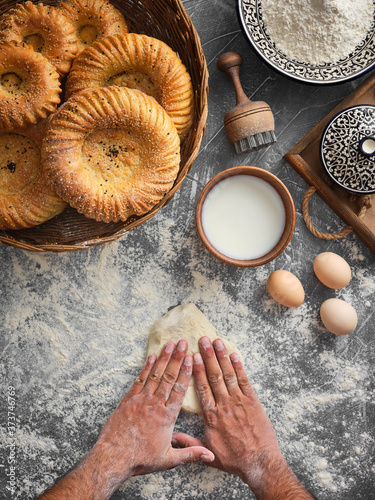 uzbek bread photo