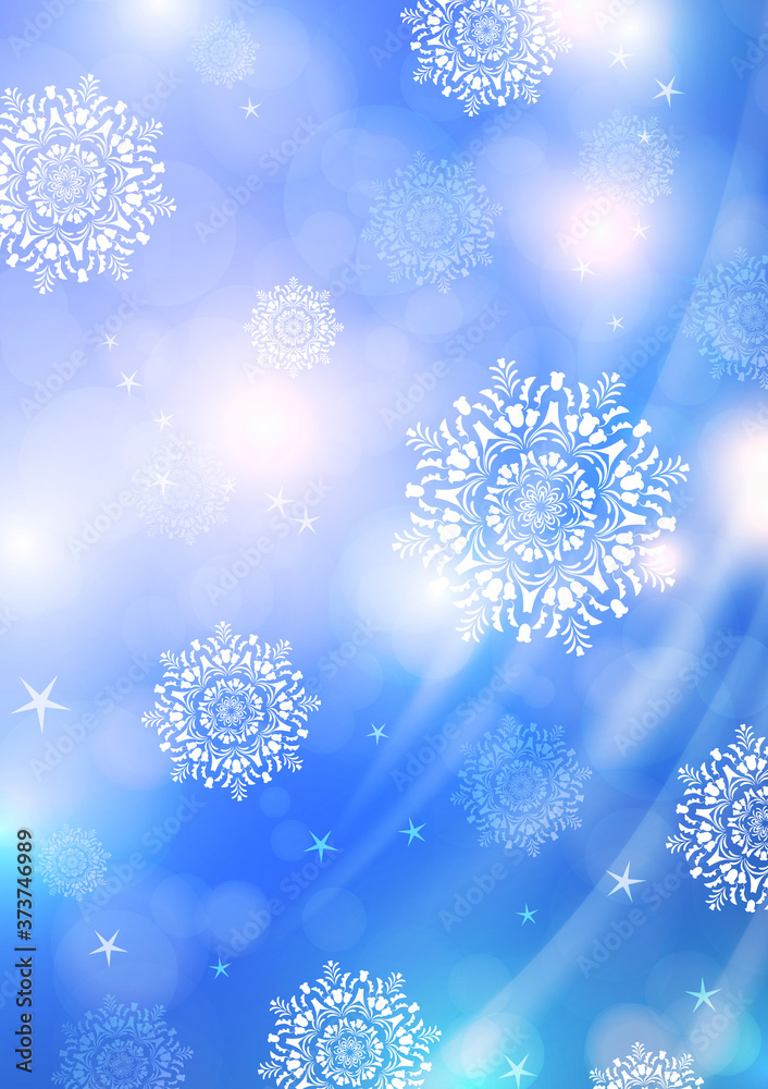 Bright abstract composition, falling snowflakes, spinning particles, glare. Magic concept with bokeh effect for design of cards, banners, flyers or backgrounds. Bright abstract composition, falling snowflakes, spinning particles, glare. Magic concept with bokeh effect for design of cards, banners, flyers or backgrounds.
