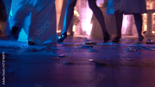 Traditional dance with the smashing of plates, Greece