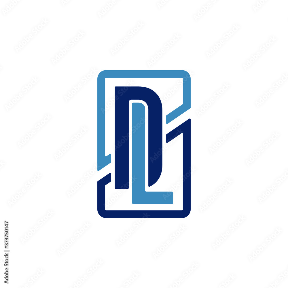 initial letter logo DL, DL Logo, simple design initial letter logo DL, DL Logo, simple design