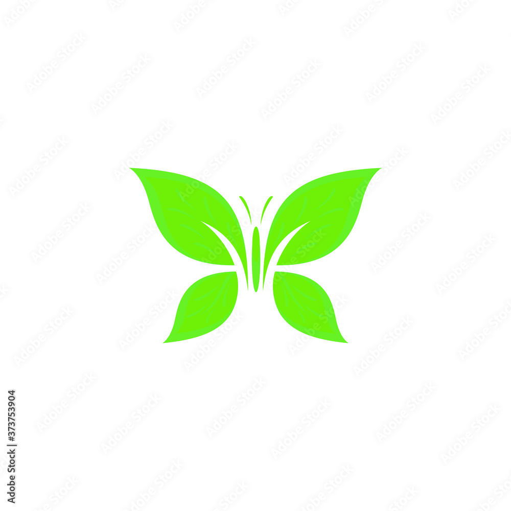 Nature Butterfly Beauty Logo Illustration
