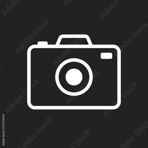 Photography Icon, Camera Icon, Camera Vector Symbol, Illustration Background