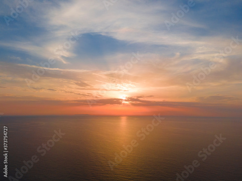 Orizzonte Sardo al tramonto - Italia 