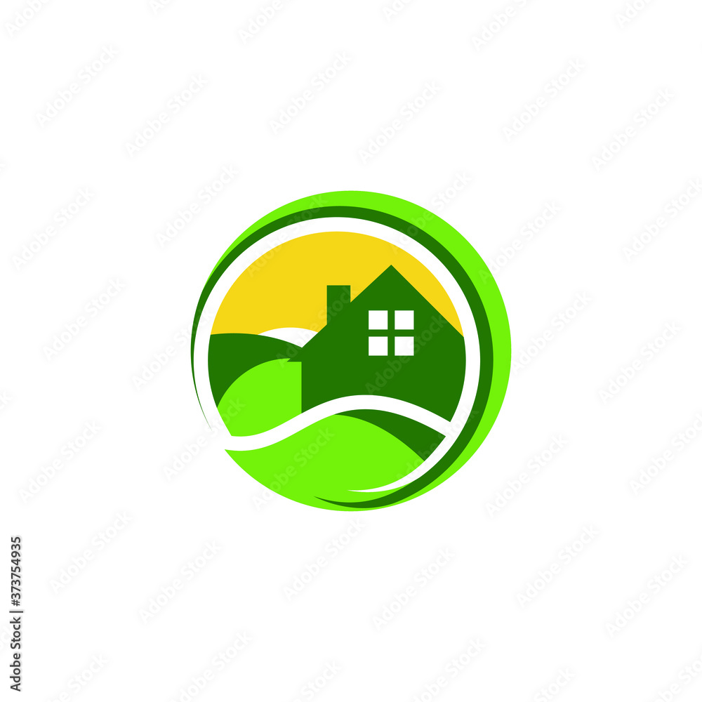 Green Ecology Estate Logo Vector Green Ecology Estate Logo Vector