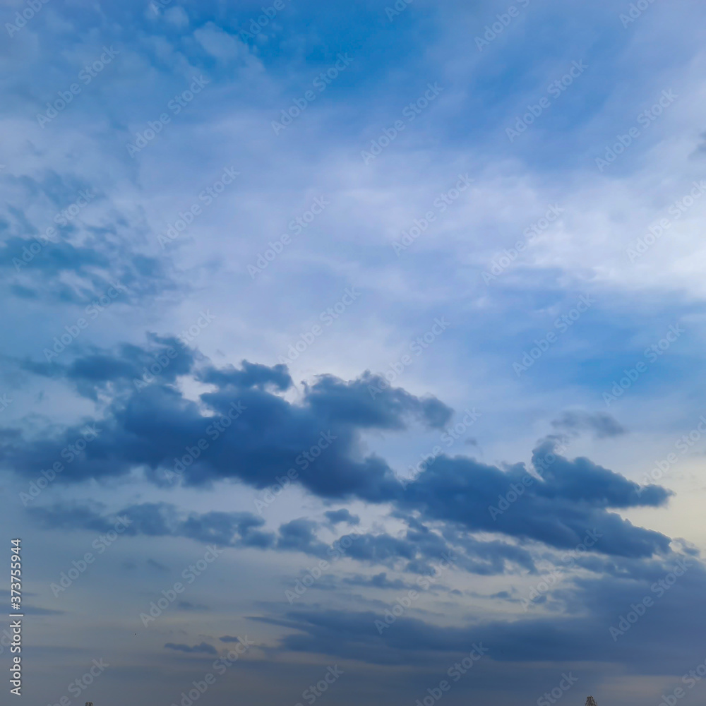 Beautiful view of clouds pattern in blue color eyeopener for best imaginary background