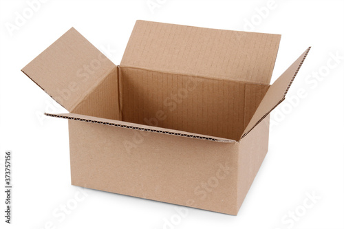 A view of an empty paper box.