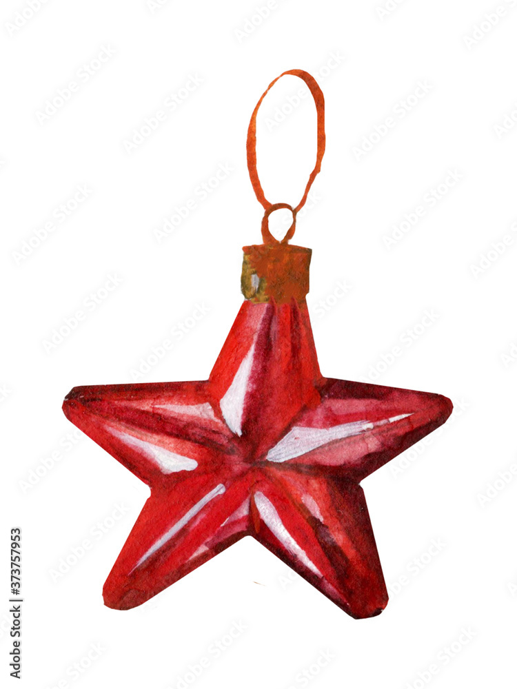 red christmas star