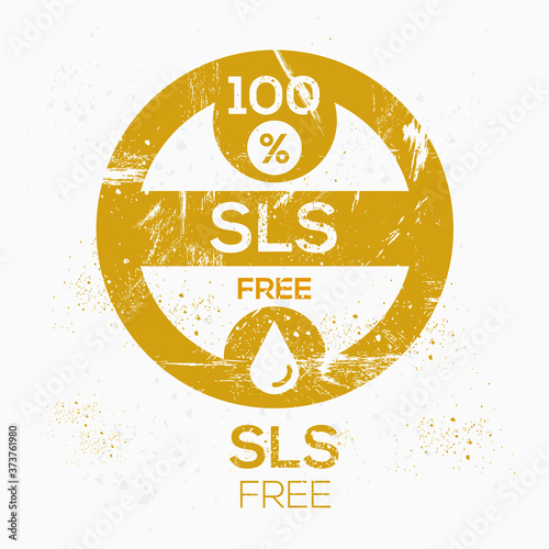 (SLS free) label sign, vector illustration.