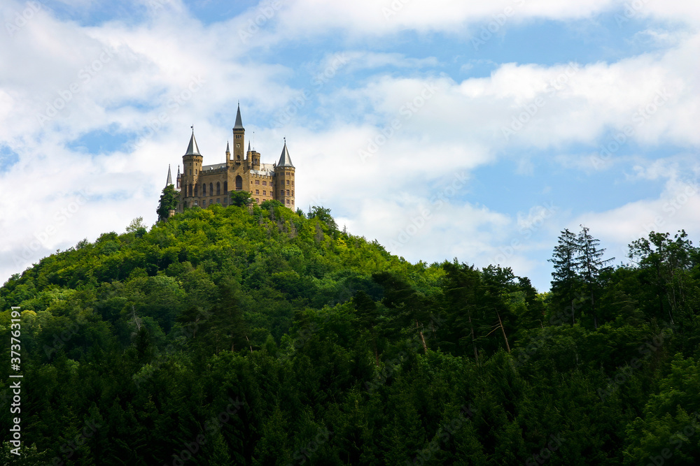 Hohenzollern Castle on the mountain, Germany