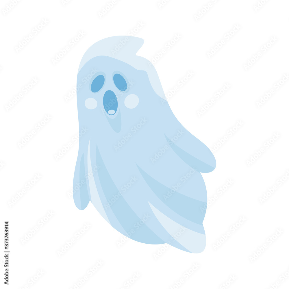 Cartoon cute halloween ghost. Vector illustration. Cartoon cute halloween ghost. Vector illustration.