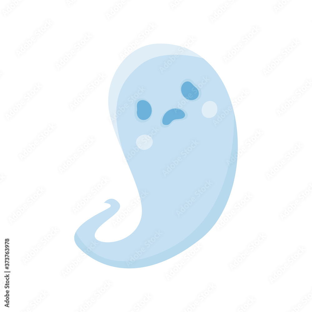 Cartoon cute halloween ghost. Vector illustration. Cartoon cute halloween ghost. Vector illustration.