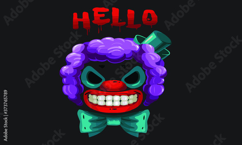 Joker typography quote black t shirt design