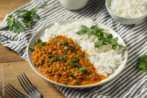 Homemade Spicy Indian Curry Lentils