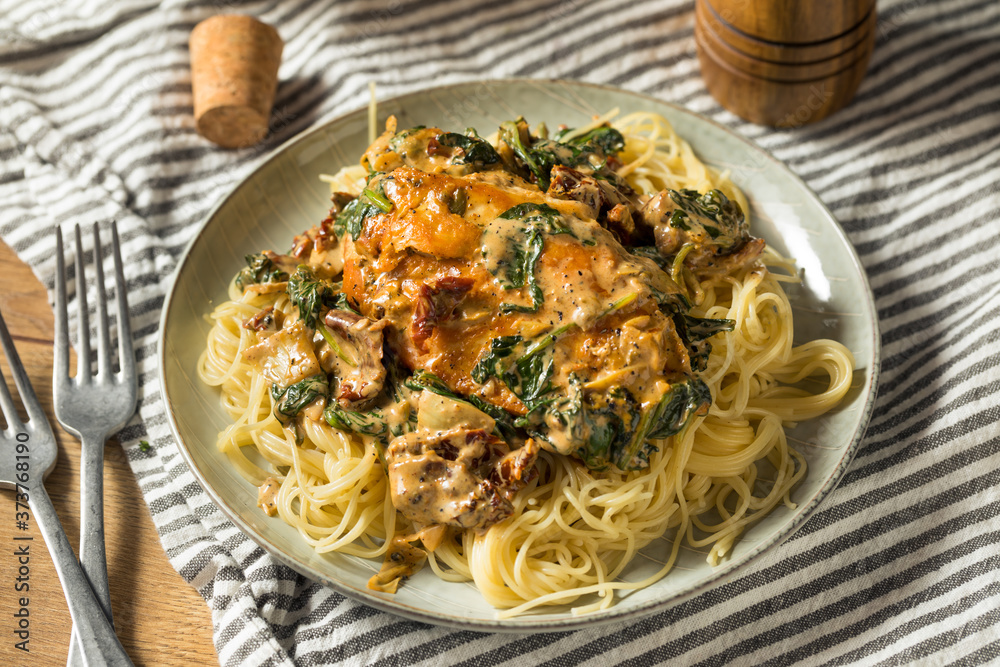 Homemade Creamy Italian Tuscan Chicken Homemade Creamy Italian Tuscan Chicken