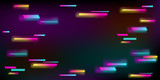 Vector illustration of an abstract glitch background. Cyberpunk concept. Colorful techno backdrop with aesthetics of style of 80's.