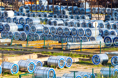 Production of metal sheet. ...