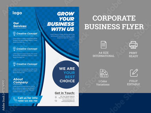 Creative corporate business flyer template, flyer examples for business, marketing flyer template, business poster template free, Corporate Business flyer template vector design,poster flyer pamphlet 