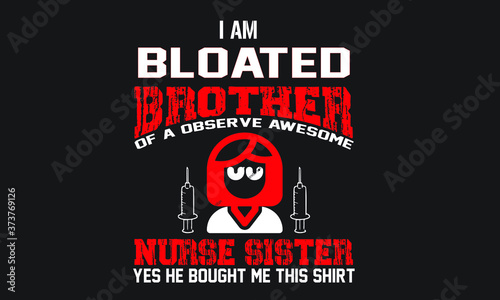 Nurse typography quote black t shirt design