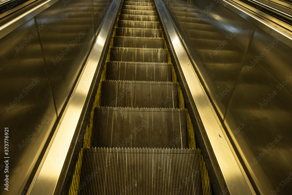 escalator in the subway escalator in the subway
