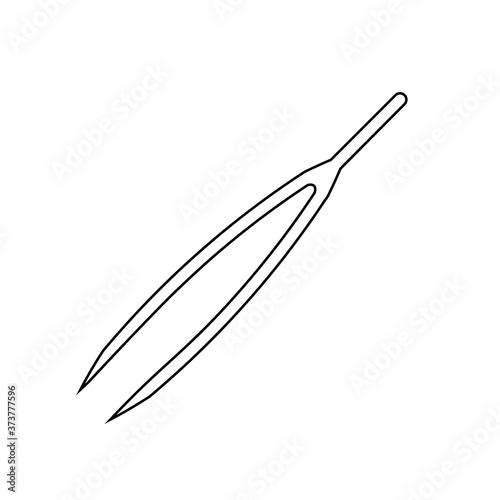 Medical tweezers icon. Medicine and health. Anatomical tweezers