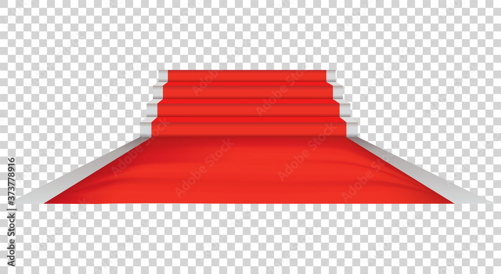 Obraz premium Red carpet and celebrity ceremony, event platform. Exclusive event. Movie premiere, gala, ceremony or award concept