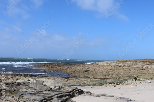 Le littoral atlantique, l'océan atlantique au lieudit Fort Bloqué, ville de Ploemeur, département du Morbihan, région Bretagne, France © ERIC