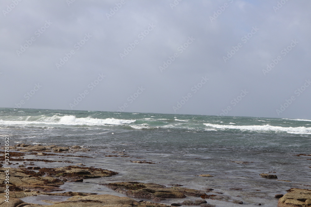 Le littoral atlantique, l'océan atlantique au lieudit Fort Bloqué, ville de Ploemeur, département du Morbihan, région Bretagne, France Le littoral atlantique, l'océan atlantique au lieudit Fort Bloqué, ville de Ploemeur, département du Morbihan, région Bretagne, France
