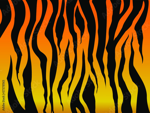 an orange tiger fur pattern