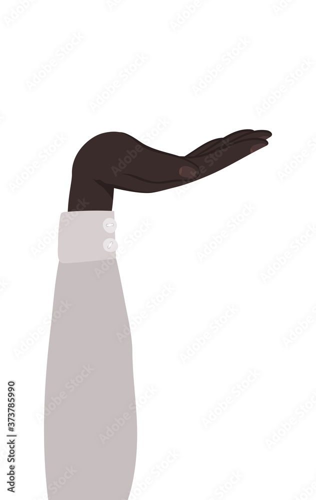 open black hand design, diversity people multiethnic race and community theme Vector illustration open black hand design, diversity people multiethnic race and community theme Vector illustration