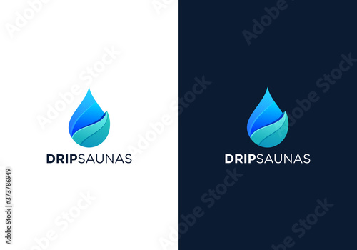 Drip saunas logo design