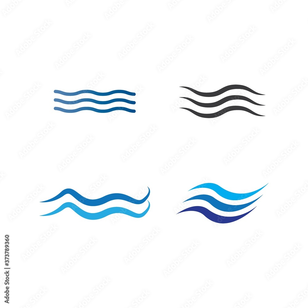 Obraz premium Water Wave icon