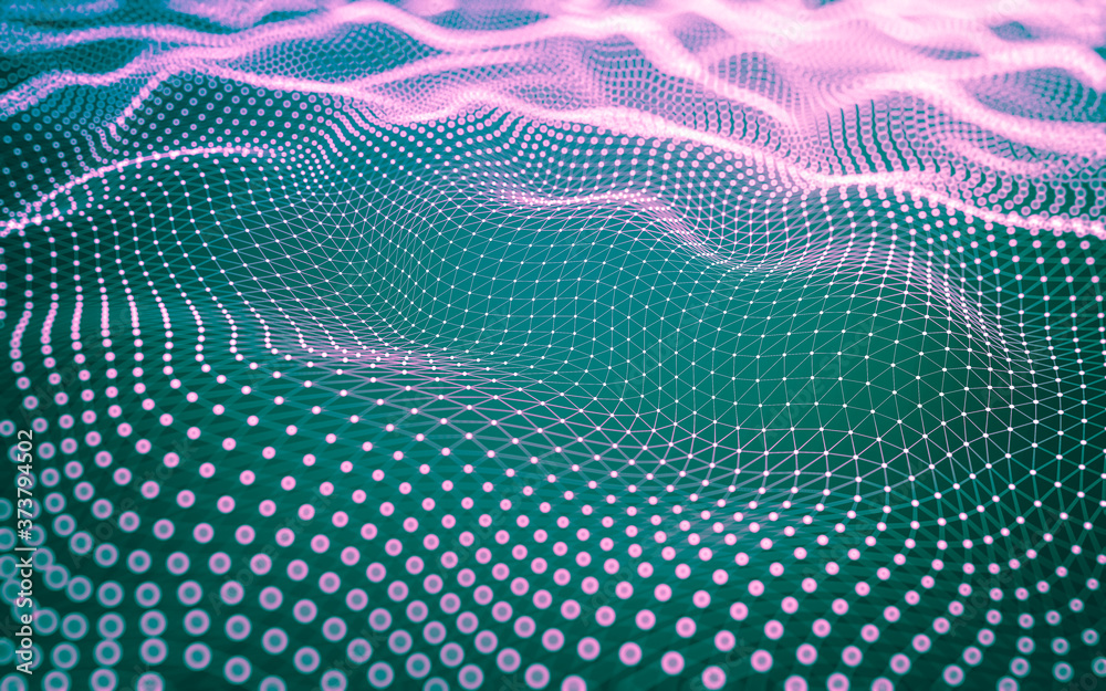 Abstract background. Molecules technology with polygonal shapes, connecting dots and lines. Connection structure. Big data visualization. Abstract background. Molecules technology with polygonal shapes, connecting dots and lines. Connection structure. Big data visualization.