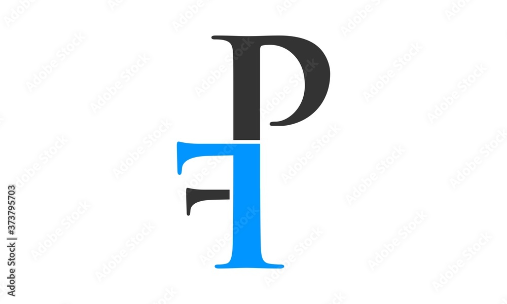 Abstract FP vector logo Abstract FP vector logo