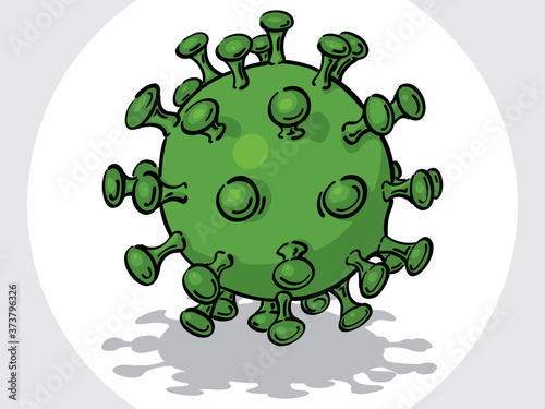 Coronavirus COVID-19 Cartoon Vector Illustration