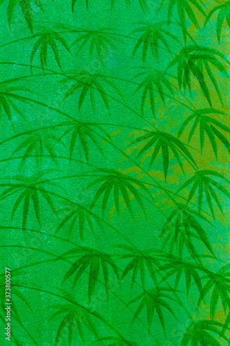 Colorful abstract watercolor background like blur bamboo leaves. © kaentian