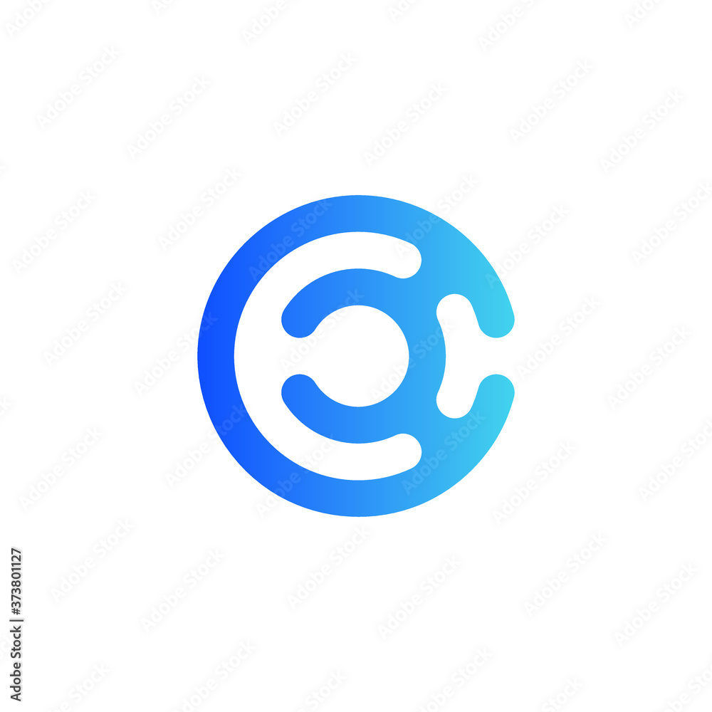 Abstract vector circle technology icon. Round logo. Planet logo. Circle logo. Stock illustration. Abstract vector circle technology icon. Round logo. Planet logo. Circle logo. Stock illustration.