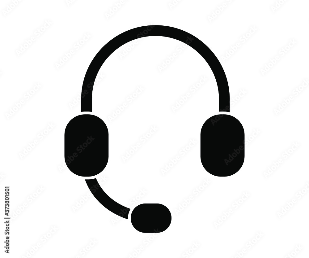 Vector illustration of headphone icon, thin line icon on isloated white background. Vector illustration of headphone icon, thin line icon on isloated white background.
