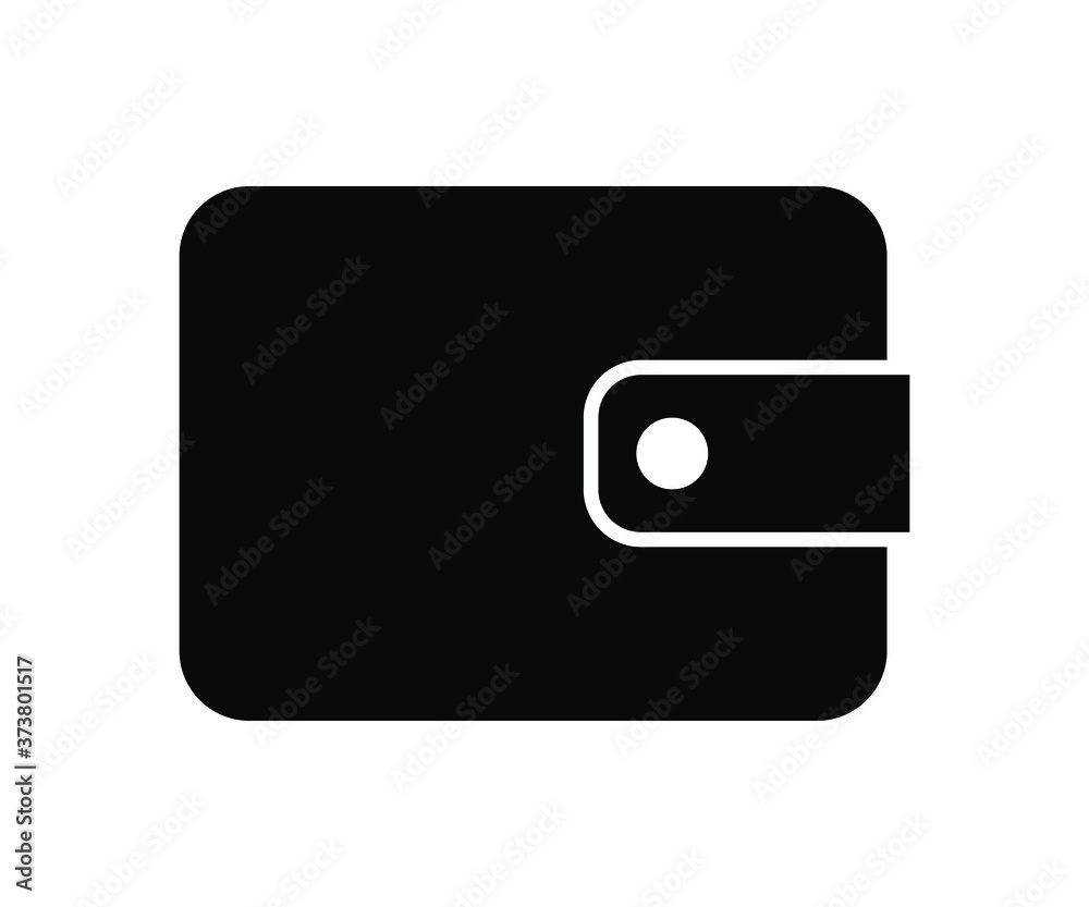 Vector illustration of wallet icon, money symbol on isloated white background. Vector illustration of wallet icon, money symbol on isloated white background.